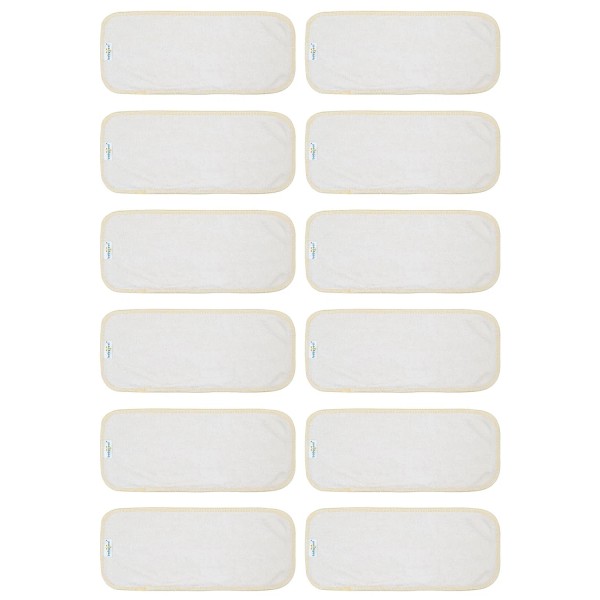 Babygoal Baby Cloth Diaper Inserts 12pcs,Reusable 3 Layer Rayon from