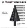 HSS 1/4-2 Inch Large High Speed Steel Step Drill bits,
