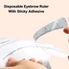 100Pcs Eyebrow Ruler Sticker Disposable Eyebrow Mapping Ruler Sticker for