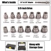 14 Pcs Screw Extractor Set, Impact Bolt and Nut Remover
