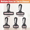 Murtenze 12PACK Plastic Swivel Snap Hook Clips, 1-1/2 Inch Rotary