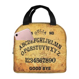 Vintage Ouija Spirit Board Black Reusable Insulated Lunch Bag For Women Men Waterproof Tote Lunch Box Thermal Cooler Lunch Tote Bag For Work Office Travel Picnic