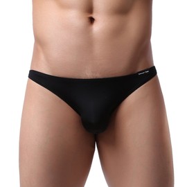 Summer Code Mens Basic Bikini Briefs Pack Low Rise Ice Silk Underwear