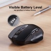 Uineer Wireless Mouse,Upgraded 2.4GHz Rechargeable (Battery Level Visible) Ergonomic Computer