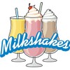 Milkshakes 12" Concession Decal Sign cart Trailer Stand Sticker Equipment