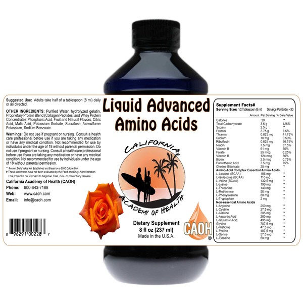 Liquid Advanced Amino Acids 8 oz from CAOH