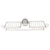 Faucet Storage Shelf Aluminum Plastic Two Containers with Towel Rod