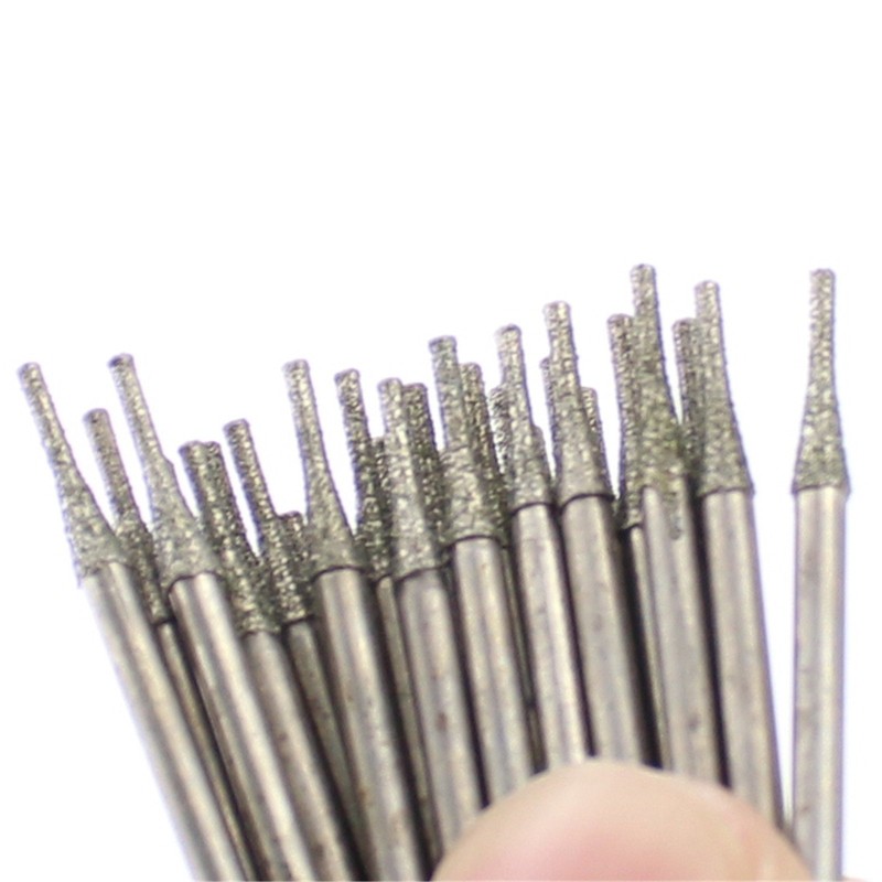 ILOVETOOL Lapidary Diamond Drill Bits 1.2mm Carving Burrs for Stone