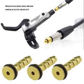 EMSea 10 Sets Bike Olive and Connection Inserts Compatible with Tektro Hydraulic Disc Brake Hose Cycling Components Spare Parts