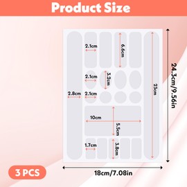 BOHUIZ Pack of 3 Frame Protection Film Bicycle Bicycle Protective Film Bicycle Frame Protective Film Sticker for Mountain Bike etc