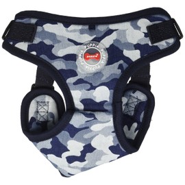 Puppia PARA-HC1523-NC-L Navy Camo Bobby Harness C Pet-Vest-Harnesses, Large
