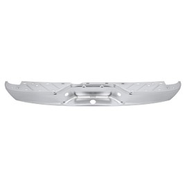 KUAFU Rear Bumper Face Bar Compatible with 2005-2011 Dodge Ram Dakota Mitsubishi Raider Applications Replacement For 55077653AE CH1102363 w/Step Pad and Lights Steel Chrome