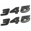 UpAuto 2 pcs 345 Emblem Badge 3D Self-Adhesive Nameplates 345