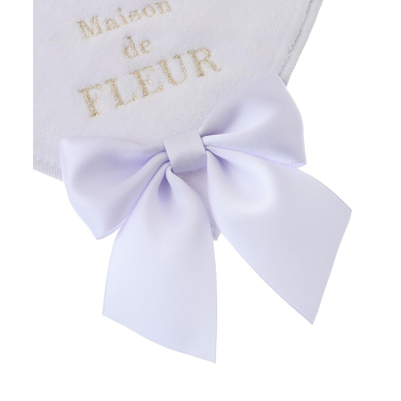 Maison de Fleur Handkerchief Towel, Big Ribbon Towel, Women's Handkerchief,