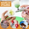 LEONTOOL 21 Pcs Airbrush Nozzle Cap Kit 0.2mm 0.3mm 0.5