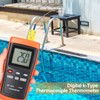 Relaxweex Kiln Thermometer Full Range High Temperature Pyrometer K-Type Thermocouple