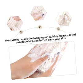 Beavorty 5pcs Soap Foaming Bag Exfoliator Tool Skincare Tool Bath Loofah Soap Foaming Net Natural Sisal Soap Saver Pouch Bathing Soap Pouch Soap Bag for Shower Mesh Exfoliating Soap Grid