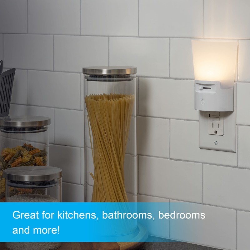 GE Ultrabrite Dimmable Sconce LED Night Light GEPlug-In, Energy Efficient,