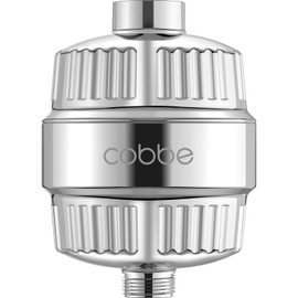 Cobbe HD HEAVY DUTY High Output Shower Filter – 99% REMOVAL Shower Head Filter for Hard Water, Heavy Metals, Chlorine and Harmful Substance, Improve your skin and hair - Chrome