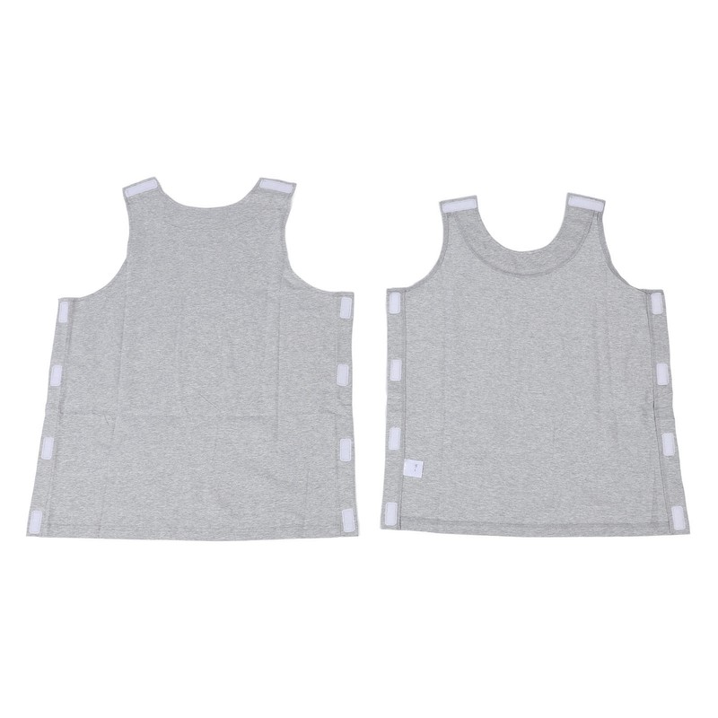 Unisex Cotton Vest Easy Wear Removal Side Full Opening Sleeveless