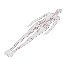 POFET Fashion Illustration Rulers, Fashion Sketching Templates Ruler, Fashion Sketching Ruler Sewing Humanoid Patterns Design, Clothing Measuring French Curve Rulers