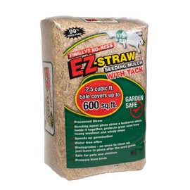 EZ-Straw Seeding Mulch with Tackifier - Biodegradable Processed Straw - 2.5 CU FT Bale (Covers up to 600 sq. ft.)