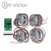 Hidden Sensor 히든센서 HX711 AD 모듈 바디 셀 계량 센서 압력 남녀노소 체중계 무게추 측정 4개 50kg [1set] Hidden Sensor HX711 AD Module Body Cell Weighing Sensor Pressure Weight Scale for All Ages 4 Pieces 50kg [1 set]