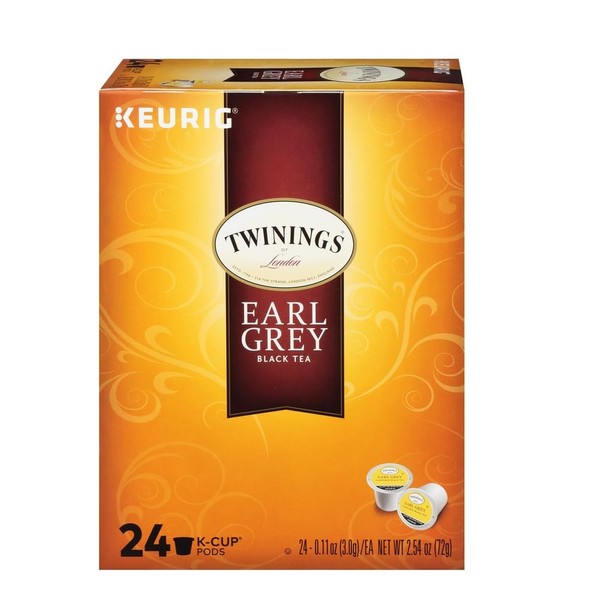 Earl Twinings gris descafeinado té als K-tazas, 24 unidades