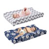 2Pcs Baby Crib Sheets Cotton Yarn Detachable Print Fitted Crib