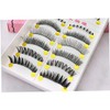 Ipetboom 10pairs Mixed Style Handmade Natural Curly Fake Eyelashes for
