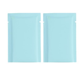 Double-Sided Matte Blue Aluminum Foil Open Fill Heat Seal Bags for Small Business, Home Use, Food Storage, Beauty Packing Travel Sample Pack, Blind Bag Creation (1000, 2.36 inch x 3.54 inch)