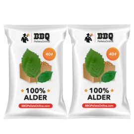 BBQ Pellets Online 100% Alder Wood BBQ Pellets 10# to 240# - 80 lbs.