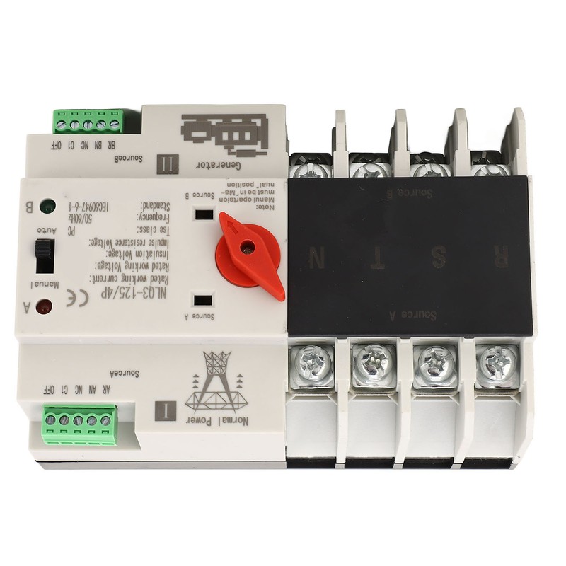 Dual Power Automatic Transfer Switch 4P Fast Switching PC AC