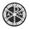 2 x 10cm Ancient Christian Symbol Vinyl Stickers - Jesus