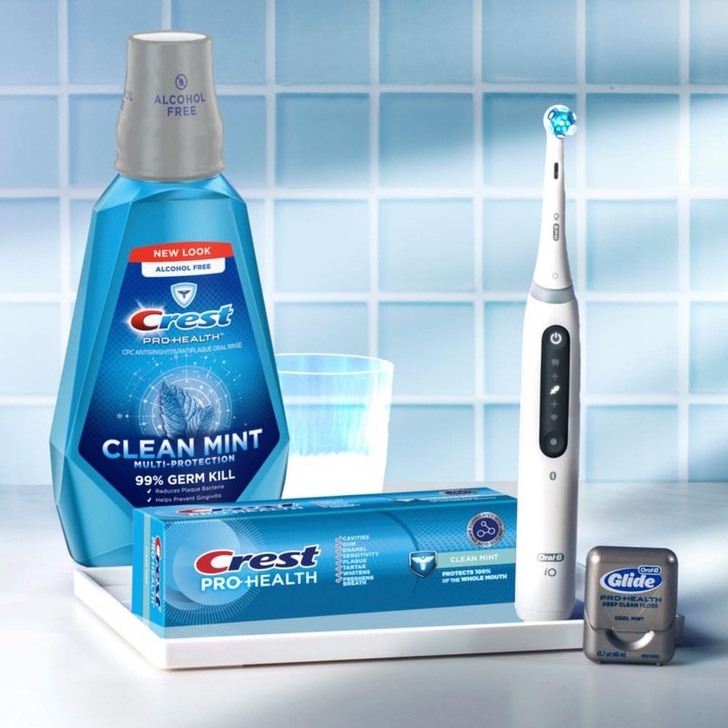 Crest Pro-Health Multi-Protection Mouthwash with CPC, Clean Mint, 1L (33.8