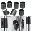 FSSTUD 60 PCS Black Plastic Shelf Clips Wire Shelving Shelf