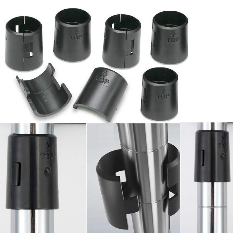 FSSTUD 60 PCS Black Plastic Shelf Clips Wire Shelving Shelf