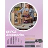 Pink Cordless Drill Set, 20V Max PowerDrill for Women, Lightweight