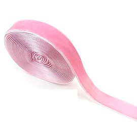 Heyiwell 5Yard Pink Velvet Ribbon for Home Decor,Christmas Gift Wrapping,DIY Crafts 20mm(3/4 Inch)