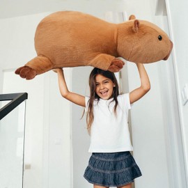 ZBLX Giant Capybara Stuffed Animal, 39 inch Big Capybara Stuffed Animal, Large Cute Capybara Plush for Kids Boys Girls Birthday Gifts (Capybara)