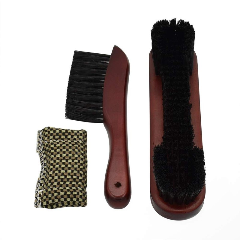 Billiards Pool Table and Rail Brush Set with Cue Cleaning