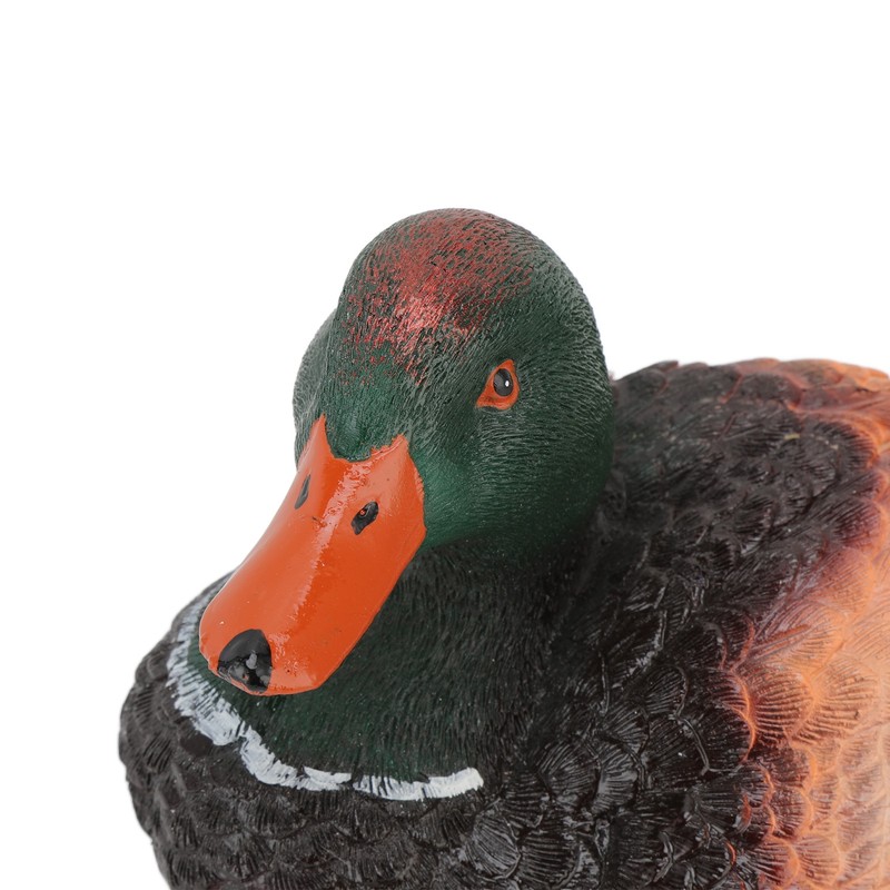Simulation Water Floating Duck Sculpture Ornament Synthetic Resin Artware Fountain