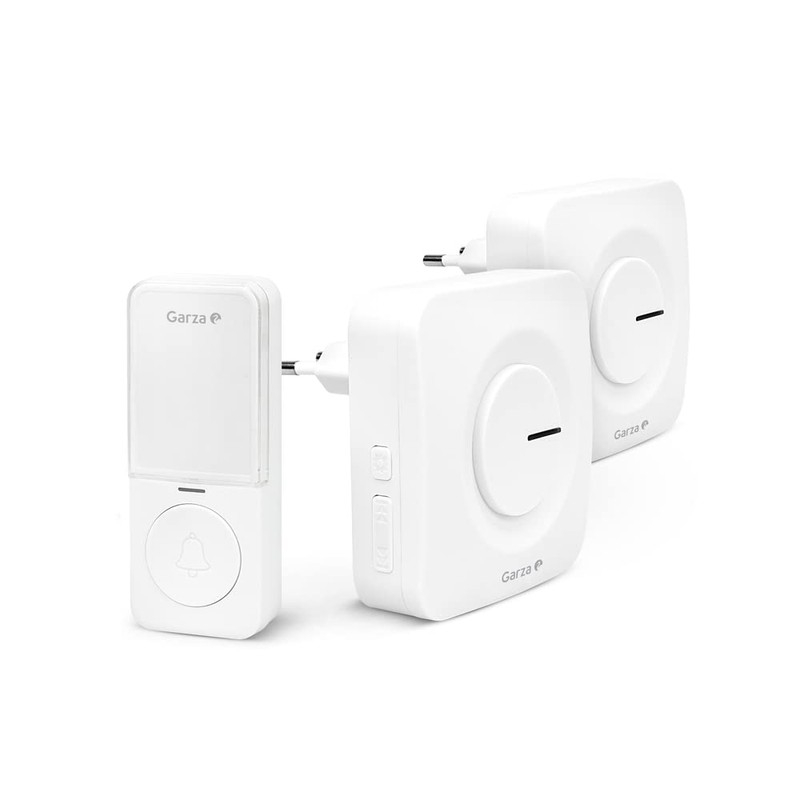 Garza - Wireless Kinetic Doorbell with 1 Push Button +