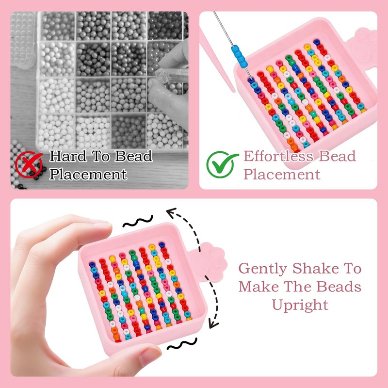 3Pcs Fuse Bead Tool Kit - Single Needle Tweezers, Aligner