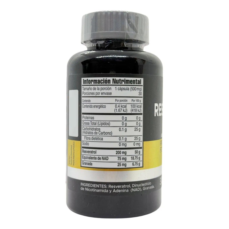 Resveratrol Nad 30 Capsulas Sanabi Granada