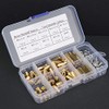 120pcs M4 Spacer Socket Brass Spacer Screw Nut Assortment