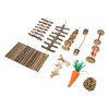 10pcs Hamster Chew Toys Set Natural Safe Teeth Grinding Exercise