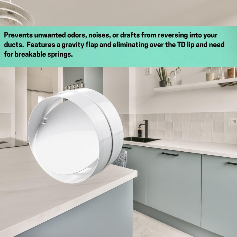 EDE Group 4 Inch Connector with Backdraught Shutter 100mm -