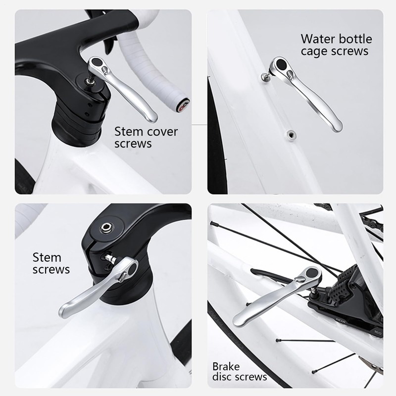 Bike Tool Kit, Bike Maintenance Kit, Ratchet Quick-Release Screwdriver Bits
