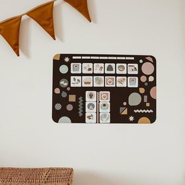 FERFLEX - Magnetic Educational Game for Kids - My Little Rituals - Morning and Evening ENG - Can be used on all magnetic surfaces - 36 Magnets